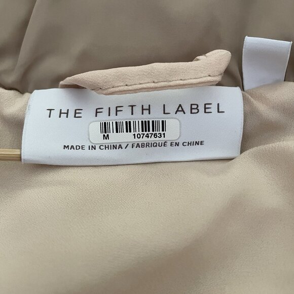 THE FIFTH LABEL Remake Cropped Boxy Puffer Coat in Beige – Size M / 6 - Picture 8 of 9
